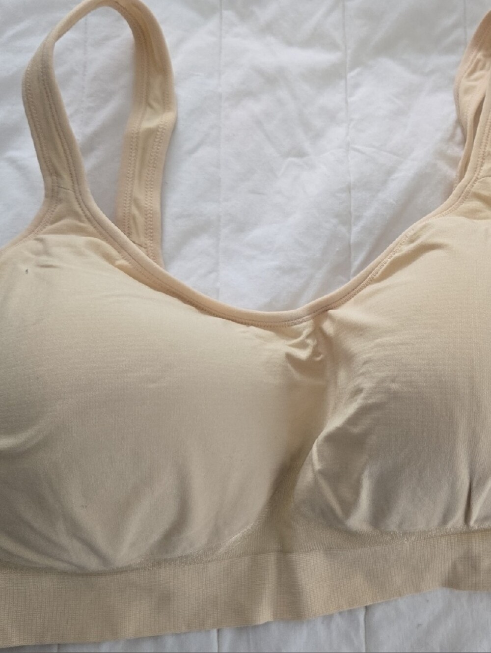 Everyday Smooth Wireless Shaper Bra in Light Beige - Comfortable Support